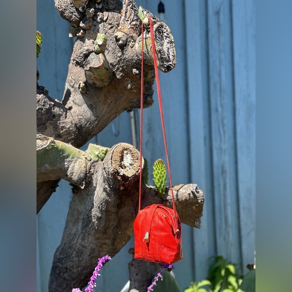 Unbranded — Vintage Snakeskin Leather Crossbody - Picture 2 of 5